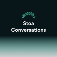 logo for stoa conversations - an app for stoic philosophy